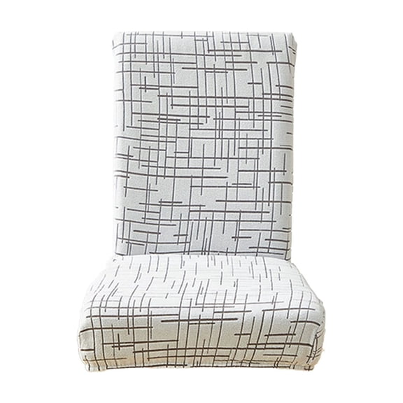 Stretchable Office Desk Chair Slipcover Washable Polyester Seat Protector Cushion Cover For Home Workspace Gray