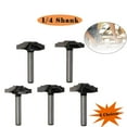 thumbnail image 5 of HUGFEGWE Router Bit, Panel Cabinet Door Making Router Bit, Professional Carbide Milling Cutters for Woodworking 1/4-Inch Shank CA919-112059, 5 of 5