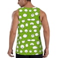 thumbnail image 3 of Gaeub Funny Sheep Doing Yoga Men's Athletic Tank Top, Workout Sleeveless Shirts, Running Tank Tops for Gym, Running, Training - Large, 3 of 9