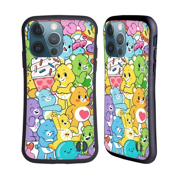 Head Case Designs Officially Licensed Care Bears Sweet And Savory Character Pattern Hybrid Case Compatible with Apple iPhone 13 Pro