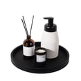 thumbnail image 6 of 27X27X2Cm Silicone Bathroom Tray Round Bathroom Vanity Tray Soap Dispenser Tray Countertop Storage Waterproof Anti-Slip Trays, 6 of 7