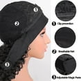 thumbnail image 3 of Synthetic Curly Wig - 150% Density Gradient Color, Adjustable Lace Front for African Women's Daily/Party Wear, 3 of 5