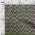 thumbnail image 1 of oneOone Viscose Chiffon Fabric Leaves & Floral Block Print Fabric By Yard 42 Inch Wide, 1 of 4
