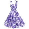 thumbnail image 1 of Ovzne Robes pour Femmes 2025 Robe Femme Robe Parent-Enfant Style Floral Nœud Robe Camisole Robe Imprimée Liquidation, 1 of 7