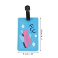 thumbnail image 2 of Unique Bargains 1 Pc Aircraft Pattern Luggage Tag for Travelling Sky Blue, 2 of 4