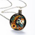 thumbnail image 6 of Sunflower Unicorn Necklace Personalized Custom Photo Round Pendant Adjustable Stainless Steel Necklaces with Gift Box for Men Women Mothers Valentine's Jewelry Gift, 6 of 6
