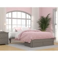 thumbnail image 2 of Bowery Hill Modern Wood Full Bed with Foot Drawer with USB Charger in Gray, 2 of 5