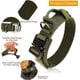 thumbnail image 2 of Tactical Dog Collar, Nylon, Adjustable, K9 Collar, Heavy Duty Metal Buckle with Handle and Tactical Bungee Dog Leash, Nylon (XL, Army Green), 2 of 5