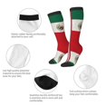 thumbnail image 4 of America Mexican Flag Knee High Socks for Women Long Leg Warmers Socks, 4 of 7