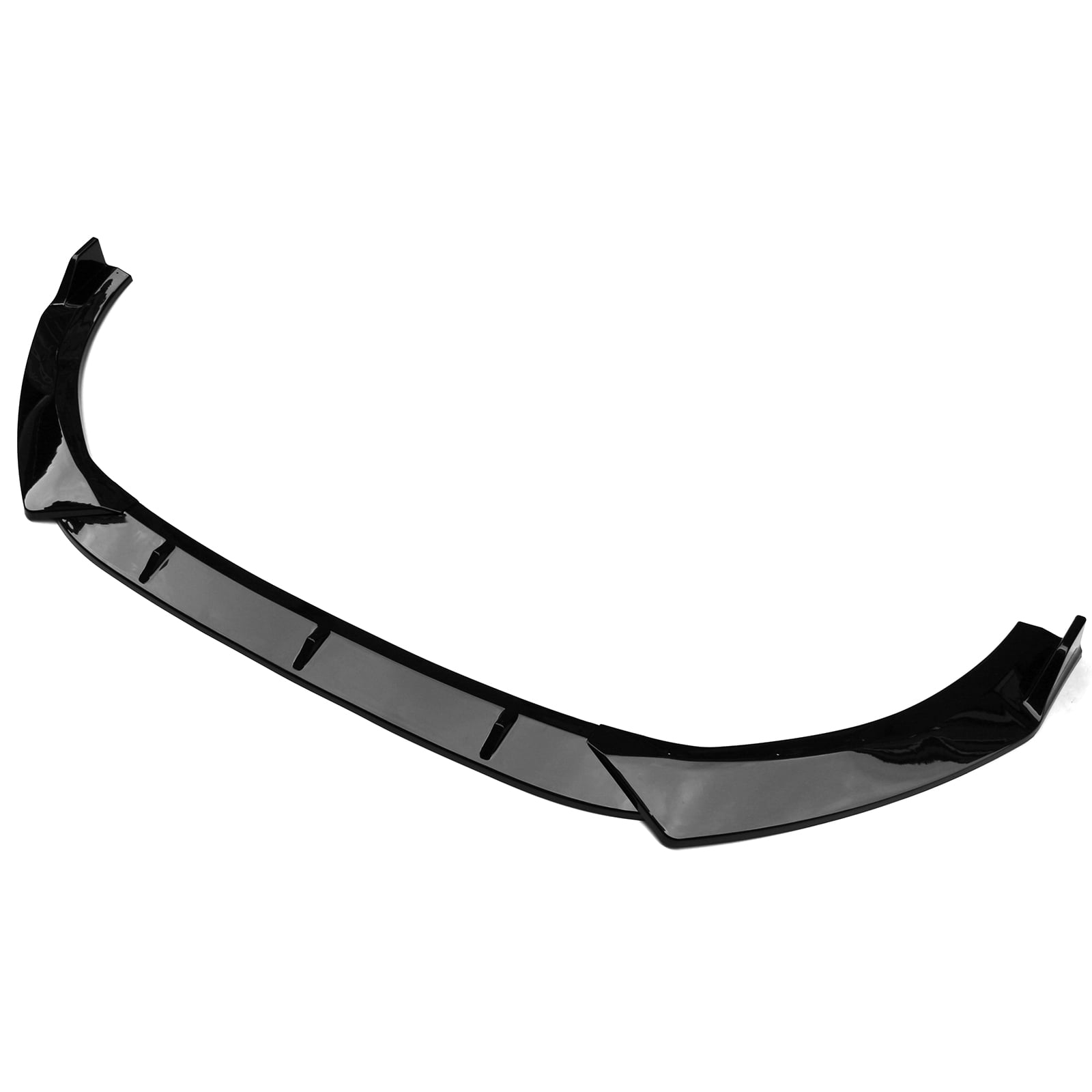 Ikon Motorsports Front Bumper Lip Compatible With 2021-2024 Kia K5 Gloss Black 3PC PP Polypropylene Front Lip Lower Chin Spoiler Splitter