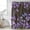 Brown, variant on Purple Flowers Shower Curtain, Waterproof Shower Curtains for Bathroom, Butterfly Spring Floral Watercolor Farmhouse Washable Fabric Bathtub Curtain Set Bath Decor with 12 Hooks Extra Long 72"x96"