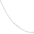 thumbnail image 2 of 14k White Gold 3 Flat Stations and 0.95mm Sparkle-Cut Raso Necklace 18 Inch Pendant Necklace for Women, 2 of 2