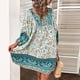 thumbnail image 3 of Vestido Floral para Mujer ANGGREK Cintura Suelta 3/4 Manga Larga Mini Casual, 3 of 6