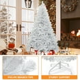 thumbnail image 5 of Uforic 7.5ft White Artificial Christmas Tree with 1258 Branch Tips, Foldable Metal Base for Home and Office, 5 of 6