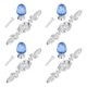 thumbnail image 4 of Manija de cristal para tocador, 4 Uds., manija de cristal con placa, tiradores simples modernos de estilo europeo, manijas para cajones, gabinetes de tocador, azul ANGGREK Otros, 4 of 8