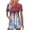05-Sky Blue, variant on 250 Anniversary USA Shirt Women, Flag Printed V-Neck Button Down Polo Short Sleeve Collared Golf Shirts, Summer Casual Outfit for 4th of July