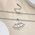 thumbnail image 4 of TEAMER Evil Eye Pendant Necklace Stainless Steel Lucjy Eye Amulet Protection Charm Minimalist Women Jewelry, 4 of 4