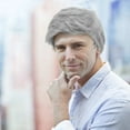 thumbnail image 5 of Men's Short Grey Synthetic Wig for Heat Styling - Versatile Hair Alternative for Men, 5 of 6