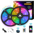 thumbnail image 1 of WiFi LED Strip Lights 10m/32.8ft, Smartphone Controlled LED Strip Kit RGB Waterproof IP65 150 LEDs 5050 LED Lights, Music Sync, Voice Control Compatibwith Echo, GoogAssistant, IFTTT, 1 of 5