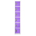 thumbnail image 2 of AdirOffice 72 in. H x 12 in. W x 12 in. D 6-Compartment Steel Tier Key Lock Storage Locker in Purple (4-Pack), 2 of 13