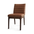 thumbnail image 2 of Christopher Knight Home Mid-Century Modern 7-Piece Dining Set with 6 PU Upholstered Chairs, Wood Frame, Cognac, 2 of 13