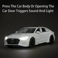 thumbnail image 6 of 1:32 Audi RS7 Sportback Model Toy Cars Alloy Diecast 6 Doors Opened with Pull Back Rubber Tires Ornament Vehicle Toys Gifts, 6 of 9