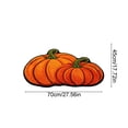 thumbnail image 3 of Yhmxh Thanksgiving Pumpkin Bathroom Rugs Fall Maple Leaf Shape Bath Mat Autumn Kitchen Mat Non Slip Doormat Cute Orange Floor Mat Decorative for Front Door Entryway Kitchen Bedroom 27.56"x17.72", 3 of 6