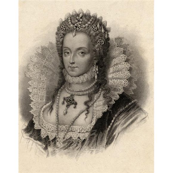 Posterazzi DPI1859597LARGE Elizabeth I 1533-1603 Queen of England 1558-1603 From An Old Print Poster Print, Large - 26 x 34