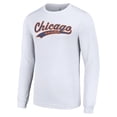 thumbnail image 2 of Men's Starter White Chicago Bears Tailsweep Long Sleeve T-Shirt, 2 of 3