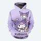 thumbnail image 3 of Sudadera con capucha de Hello Kitty para niña, estilo nuevo de otoño e invierno, con estampado 3D, para niños, moda urbana, informal, 3 of 5