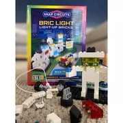 Snap Circuits: BRIC Light - 3D Building & Electric Circuit Kit, Light-Up Bricks Construction, DIY 10+ Projects, Snap Assembly, STEM Play Toy, Kids 8+