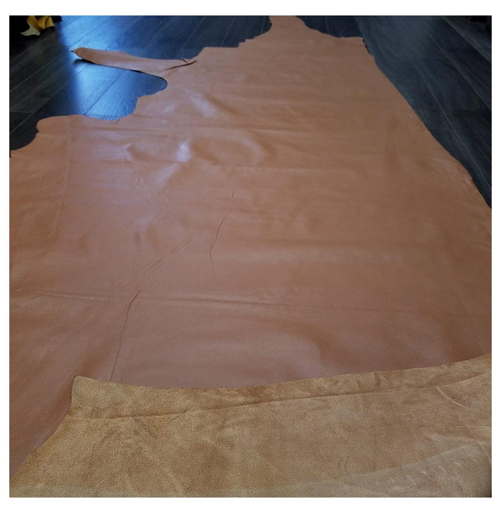 or Light Tan Weekender 2.5-3.0 oz Pebble Grain Soft Upholstery Chap Cowhide Genuine Leather Hide Skin 17 to 22 Square Feet (Over 30"x 50")
