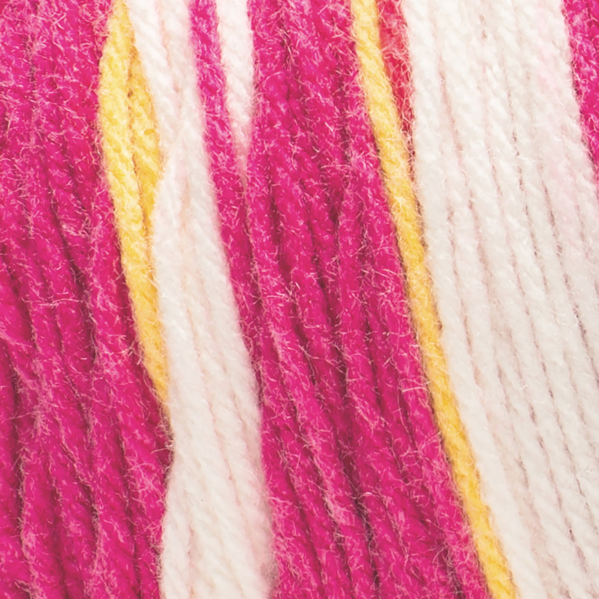 Red Heart® AIO Flower Power™ #4 Medium Acrylic Yarn, Peony Pop 8.8oz/250g 417 Yards 3pk