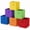 Rainbow, variant on YOYTOO Collapsible Fabric Cube Storage Bins, Foldable Storage Cubes Organizer Bins Basket (10.5" x 10.5"), Multicolor, 6 Pack