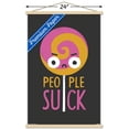 thumbnail image 3 of DaVid Olenick - People Suck Wall Poster with Wooden Magnetic Frame, 22.375" x 34", 3 of 3