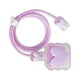 thumbnail image 5 of Funda protectora para cable de cargador USB, protector de cable DIY, cabezal del cargador, línea de datos Amor Púrpura, 5 of 9