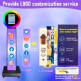 thumbnail image 4 of Portable Photo Booth for 10.2" 10.9" 11" 12.9" iPad Selfie Machine Portable Metal Shell Adjustable Stand Photobooth Machine with RGB LED Ring Light for Wedding Halloween Christmas, 4 of 7