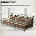 thumbnail image 2 of SCRAWLGOD American Tribal Cowboy Cactus Brown Beige Futon Cover Armless Sofa Covers Sofa Bed Covers Stretch Futon Couch Cover Sofa Slipcover Thick Stay in Place Furniture Protector, 2 of 7