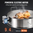 thumbnail image 3 of VEVOR Kit de Rôtissoire pour Barbecue 22 Pouces Grills à Charbon Acier Inoxydable, 3 of 9