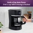 thumbnail image 3 of 12-Cup Switch Coffee Maker Black: Electric Drip Coffee Machine, 60 oz Capacity, Dishwasher-Safe Parts, 3 of 6