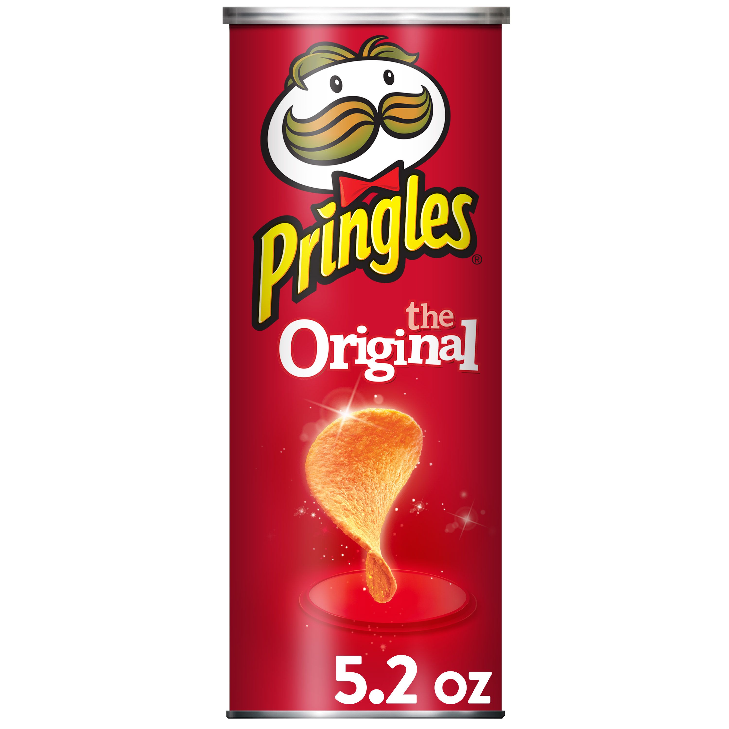 Pringles Potato Crisps Chips Original 5 2 Oz Walmart Walmart