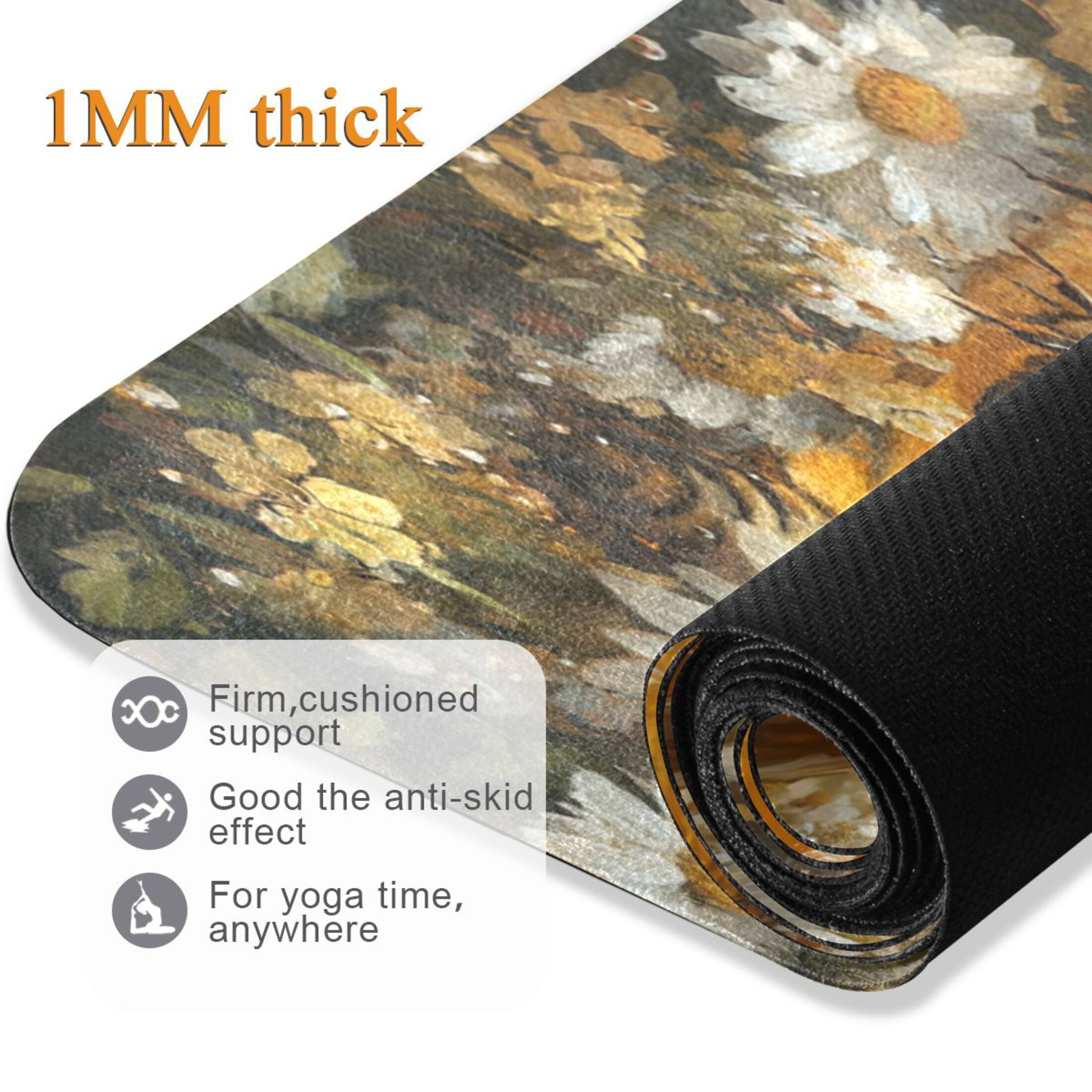 BZSMCE Yoga Mat Women Bee Take Honey Painting Fitness Mat