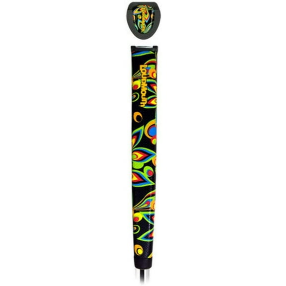NEW Loudmouth Shagadelic Black Jumbo Putter Grip with Ballmarker