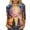 A17-Purple Plus Size Top, variant on yoeyez Graphic Tshirts for Women Halloween Vintage Witch Shirts 3/4 Sleeve Crewneck Tunic Tops Multicolor,S