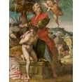 thumbnail image 2 of Sarto, Andrea del 20x24 Gold Ornate Wood Framed with Double Matting Museum Art Print Titled - The Sacrifice of Isaac, 2 of 4