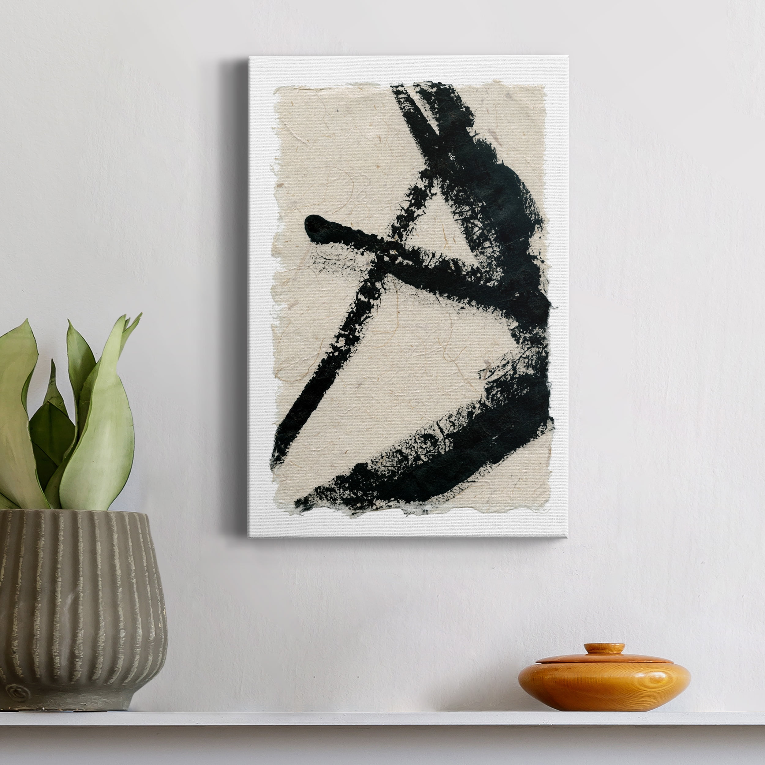 Lines Crossed I Premium Gallery Wrapped Canvas - Ready to Hang - 12 x 18