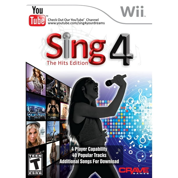 Perforación templo Calor Sing 4: The Hits Edition (Wii) - Walmart.com