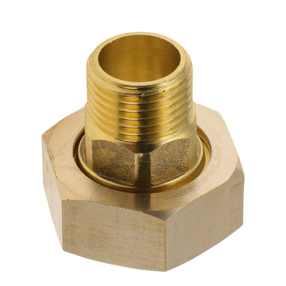 Unique Bargains Copper Pipe Fittings 1/2"Male x 1"Female Internal and external thread flexible joint 1.34" 1 Pc