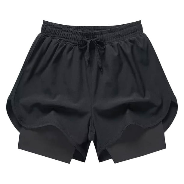 Pantalones cortos deportivos de doble capa para hombre, transpirables, informales y deportivos para baloncesto. SG