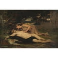 thumbnail image 2 of François Alfred Delobbe 14x11 Gold Ornate Wood Frame and Double Matted Museum Art Print Titled - Pyrame and Thisbe (1875), 2 of 4